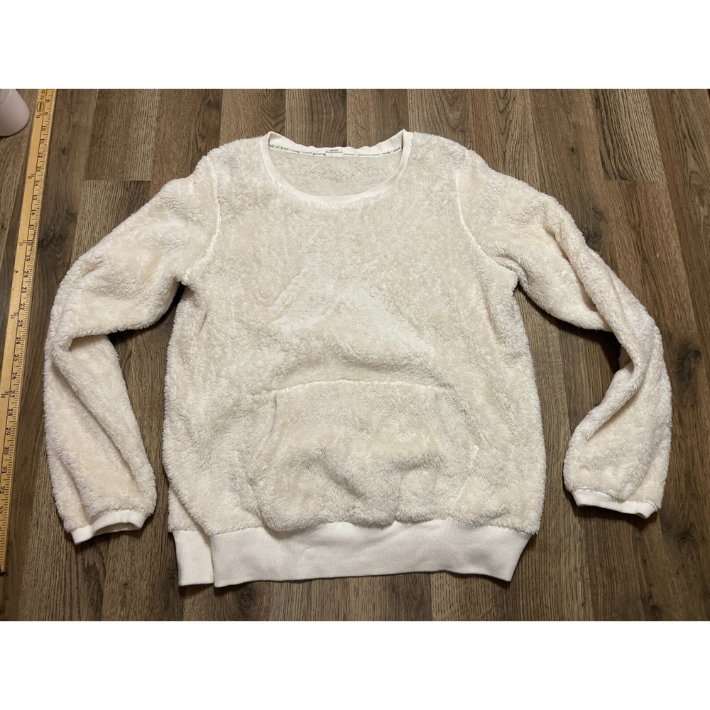 ROXY Sweater, Women's Size XL, White, Pullover, Long Sleeve, Crew Neck, Fleece